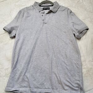 Calvin Klein large polo collared gray men’s shirt large casual/business easter